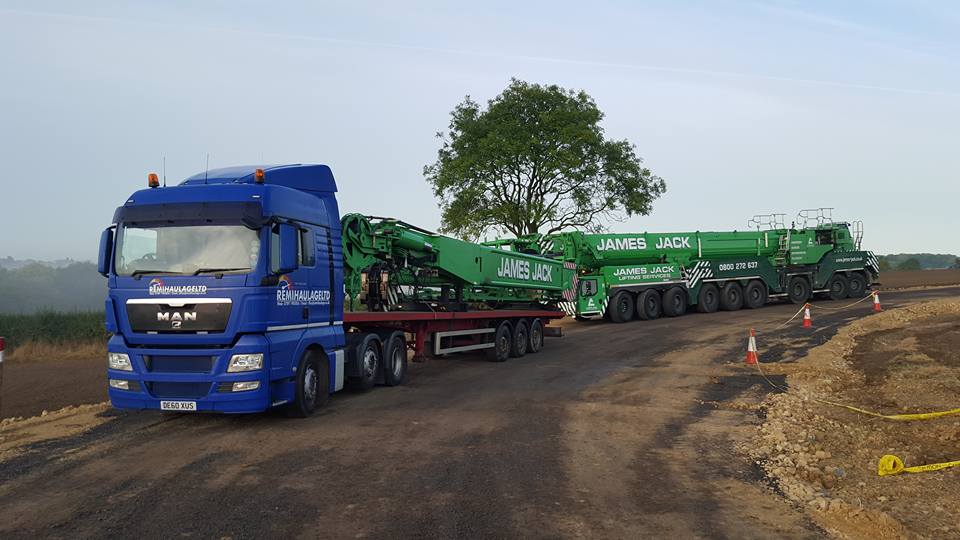 Specialist load secured for transport