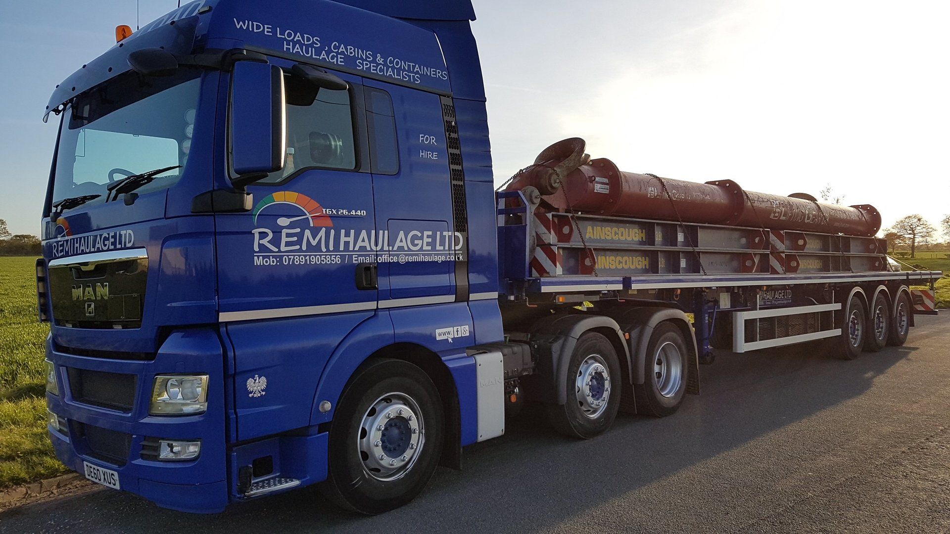 Remi Haulage vehicle and load