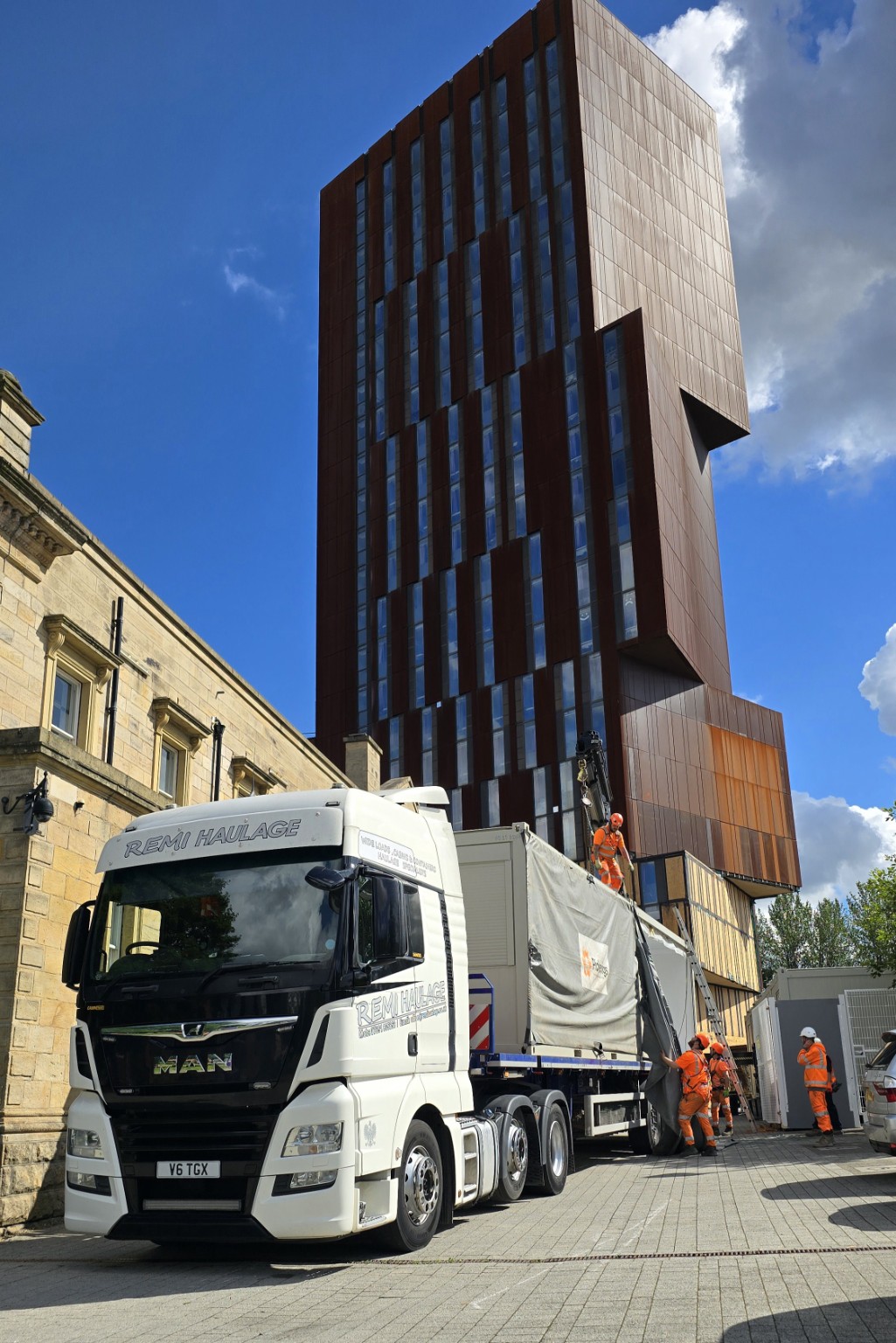 Portable cabin transport and delivery in Greater Manchester